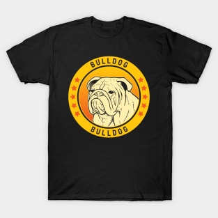 Bulldog Dog Portrait T-Shirt